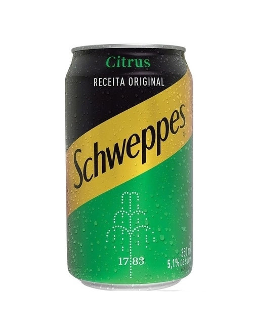 Refrigerante Leve Em Açúcares Sabor Citrus Schweppes 350Ml