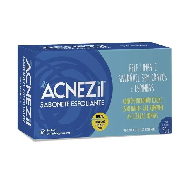 Sabonete Acnezil Esfoliante Embalagem 90G