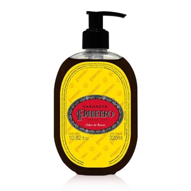 Sabonete Liquido Phebo Odor de Rosas 320ml