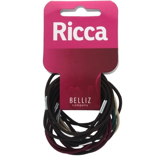 Elástico Ricca 888 Para Cabelo 2MM 18 Unidades