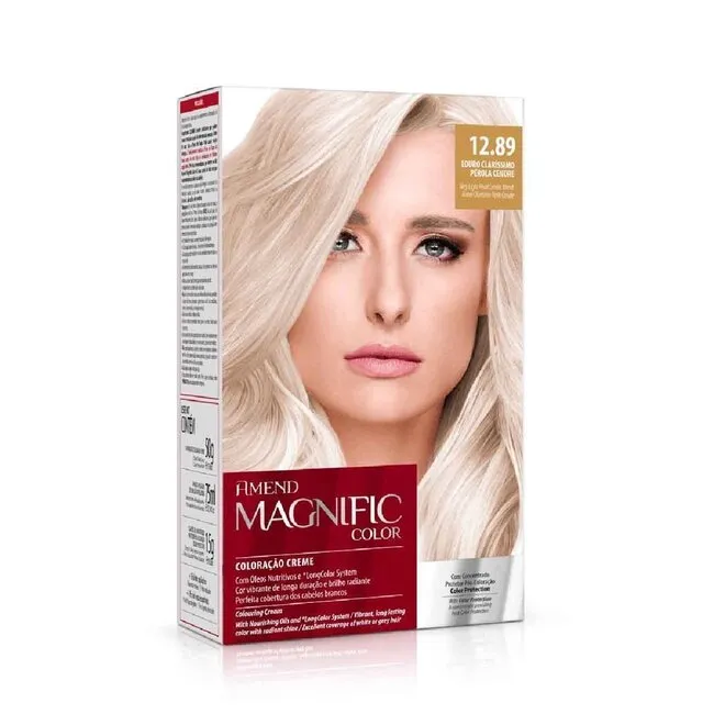 Coloração Creme Amend Magnific Color 12.89 Louro Classico