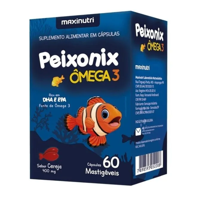 Peixonix Ômega 3 Maxinutri Com 60 Cápsulas