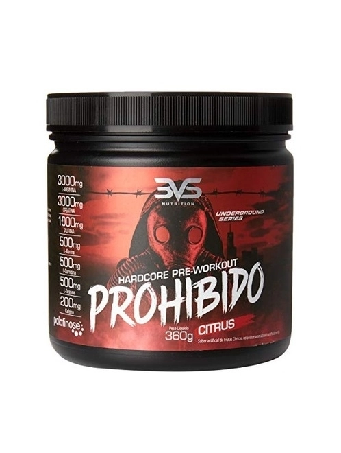 Pré-treino Prohibido 360g Citrus 3vs
