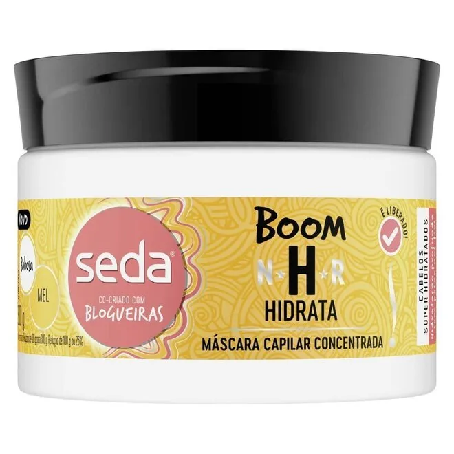 Máscara Capilar De Tratamento Boom Hidrata Seda 300G