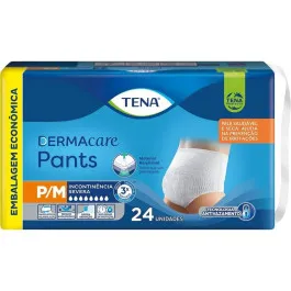 Roupa Íntima Descartável Tena Pants Dermacare P/M 24 Unidades
