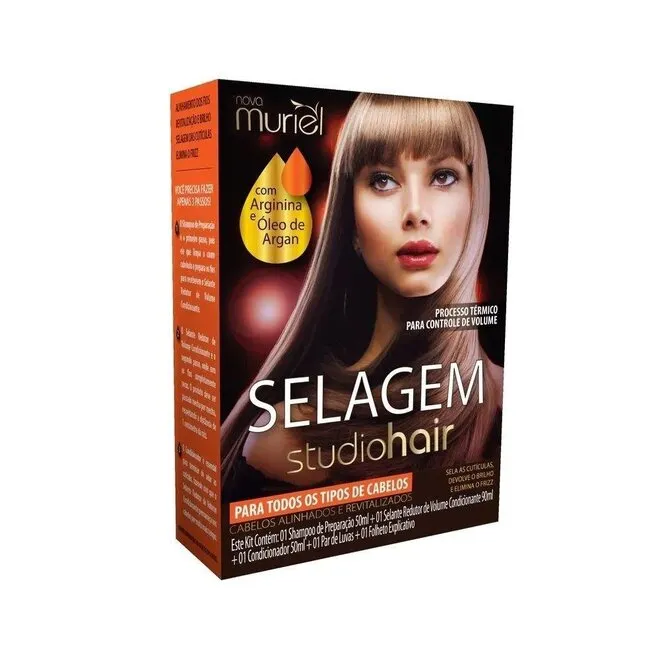 Kit Selagem Studio Hair Todo Tipo De Cabelo