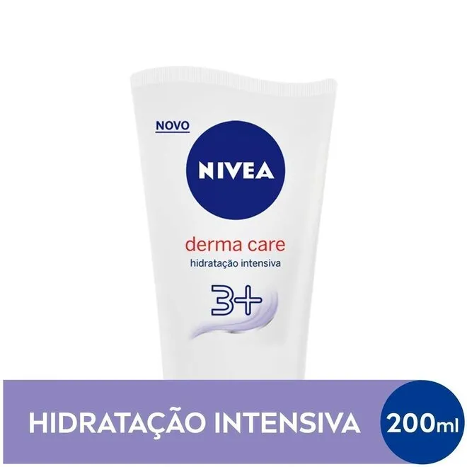 Creme Hidratação Intensiva 3+ Nivea Derma Care 200ml