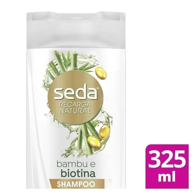 Shampoo Seda Joias da Natureza Bambu e Biotina Frasco 325ml