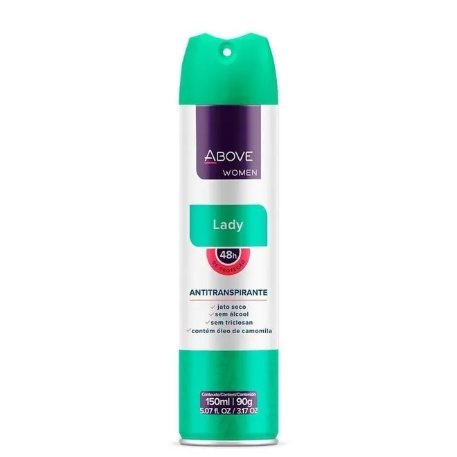 Desodorante Feminino Above Lady Aerosol 150Ml