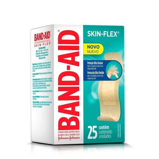 Curativo Band-Aid Skin Flex Ultr 25Unidades