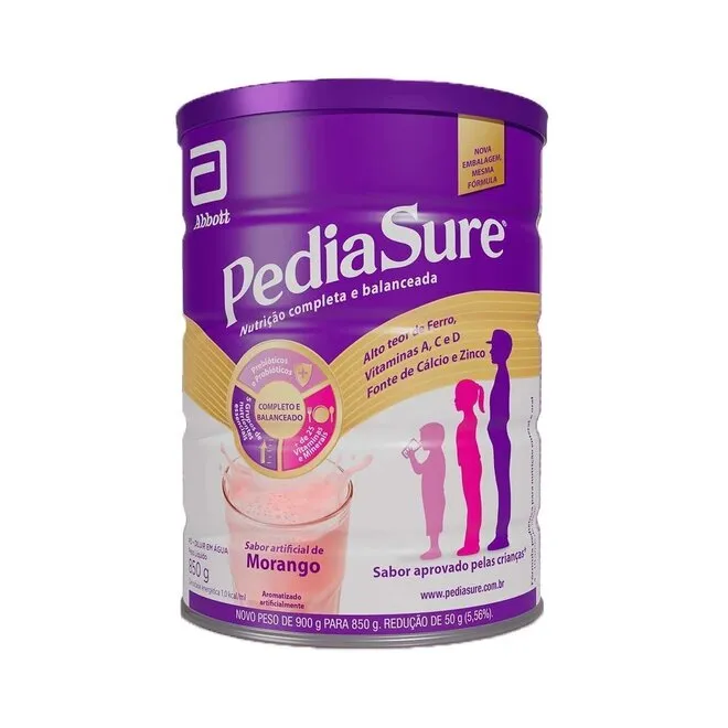 PEDIASURE COMP MORANGO 850G(ABT)