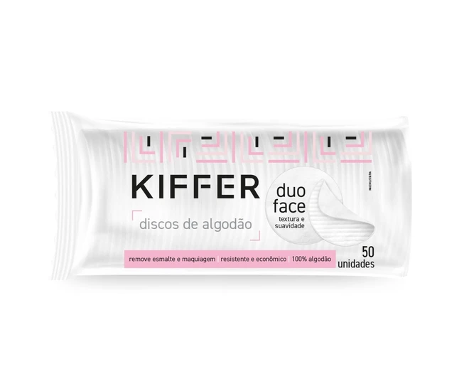 Algodão Em Disco Kiffer 50Un