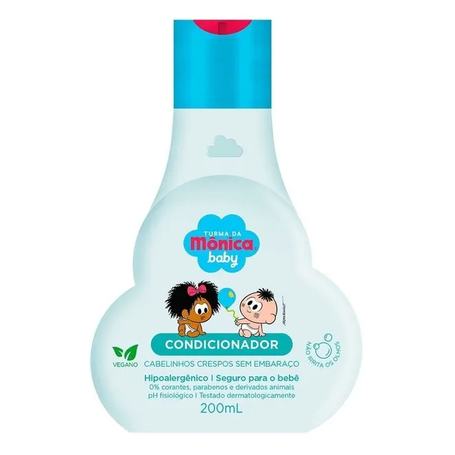 Condicionador Para Cabelinhos Crespos Turma Da Mônica 200Ml