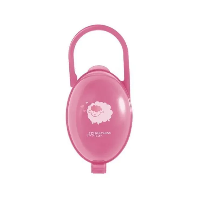 Porta Chupeta Rosa Multikids Un