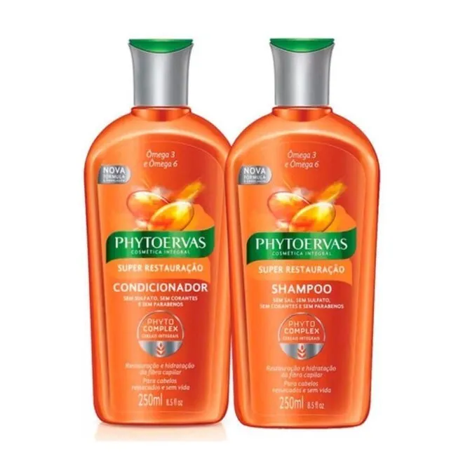 Kit Shampoo e cond Phytoervas super restauração 250ml