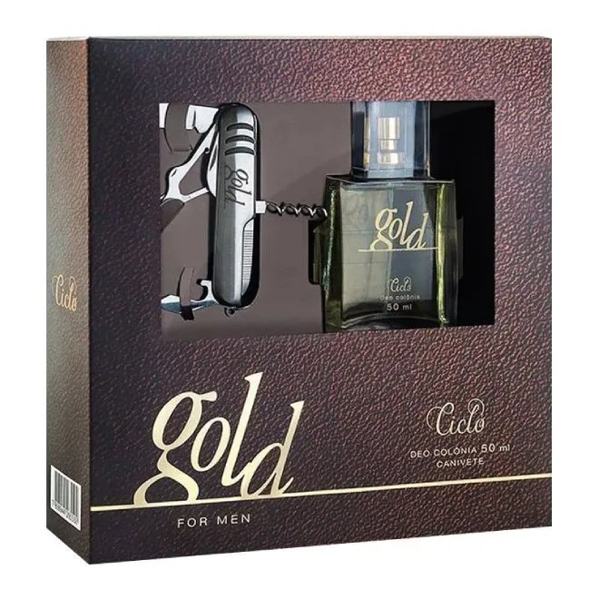 Kit Gold Ciclo Cosméticos Masculino - Deo Colônia 50ml
