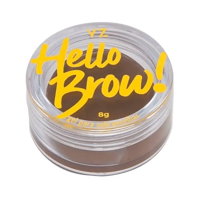 Gel para Sobrancelhas Hello brow Marrom Claro 8g - VIZZELA