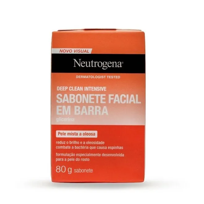 Sabonete Facial Neutrogena Deep Clean 80G