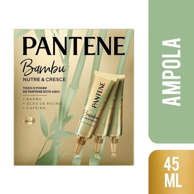 Kit Ampola Tratamentoamento Pantene Bambu 3X15ml