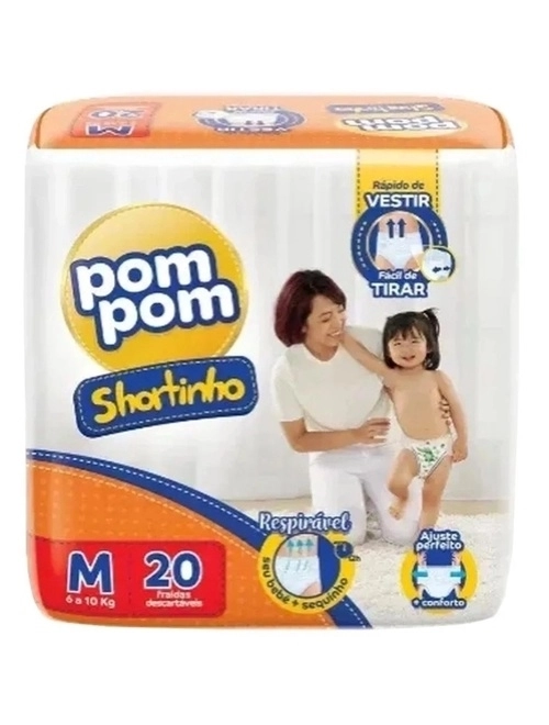 FRA POMPOM SHORTINHO JBN M 20UN(POM)