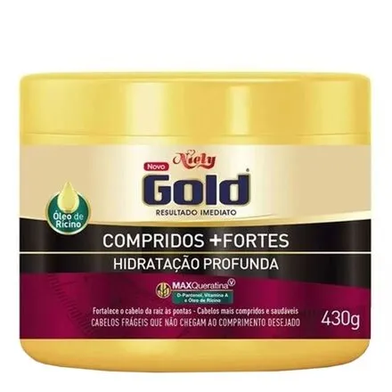 Creme para Tratamento Niely Gold Compridos + Fortes 430g