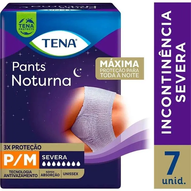 Roupa Intima Tena Pants Not 12H P/M 7Unidades
