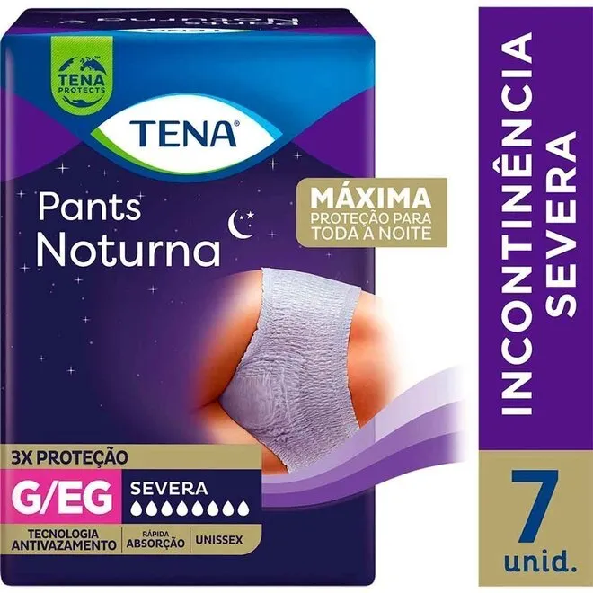 Roupa Intima Tena Pants Not 12H G/Eg 7Unidades