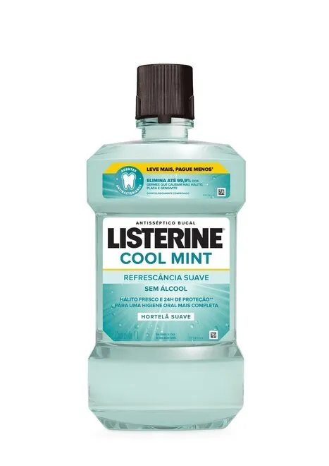 Enxaguante Listerine Cool Mint Refr Suave 1L