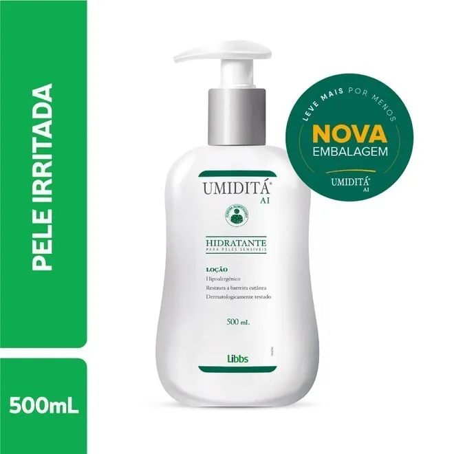 Umidita AI Locao Hidratante Pele Sensivel 500ml