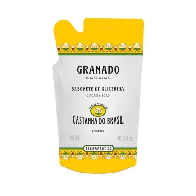 Refil Sabonete Líquido Granado Castanha Do Brasil 300 ml