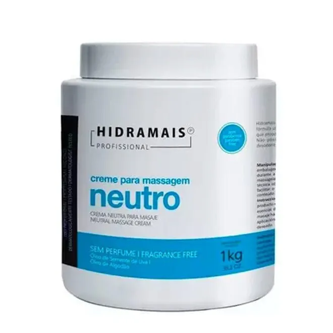 Creme De Massagem Corporal Hidramais Neutro 1Kg