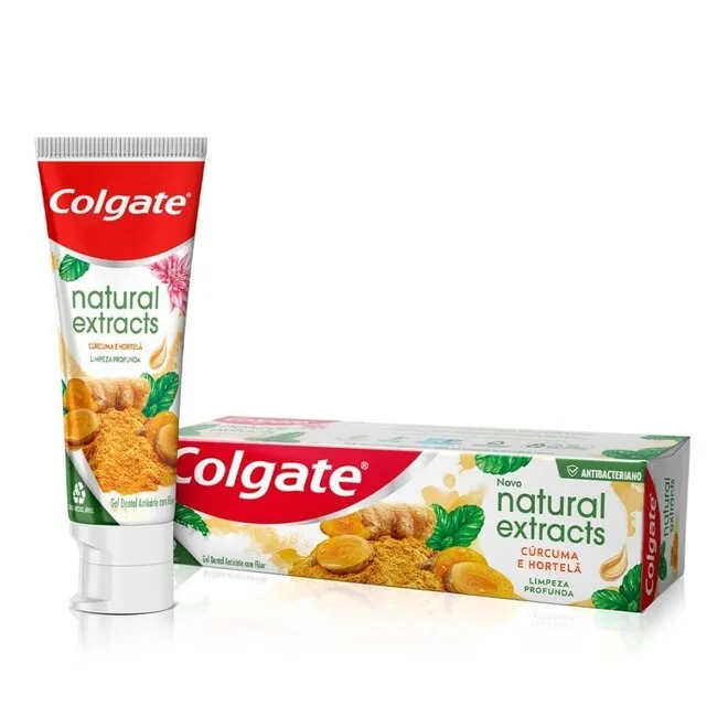 Gel Dental Colgate Natural Extracts Cúrcuma 90G