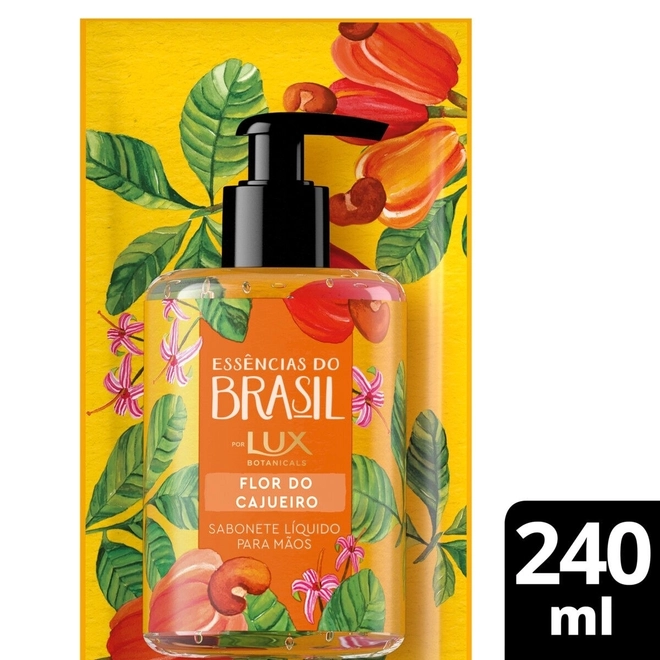 SABONETE LIQUIDO LUX REFIL FLOR CAJUEIRO 240ML