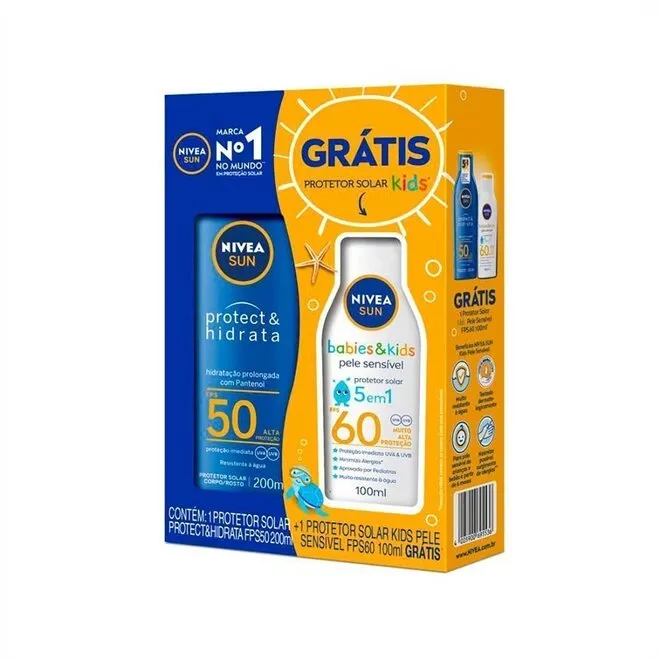 Protetor Nivea Sun Fps50/60 Kid.G 100Ml