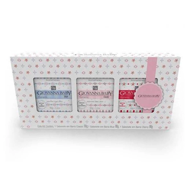 Kit Sabonete Giovanna Baby 3Unidades