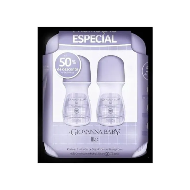 Kit Giovanna Baby 2 Desodorante Rollon Lilac 50P% C/150ml