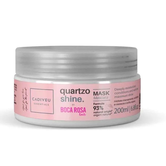 Máscara capilar cadiveu quartzo shine by boca rosa 200ml