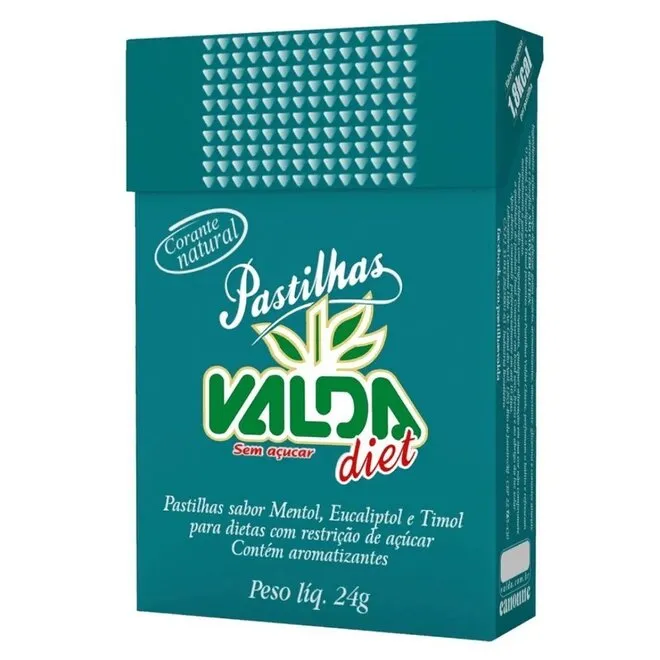 Diet Pastilhas Sem Açúcar 24g - VALDA