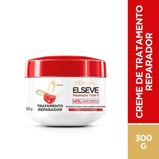 Creme de Tratamento Elseve Reparação Total 5 300g