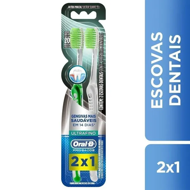 Escova Dental Ultrafino Leve 2 Pague 1 - ORAL-B