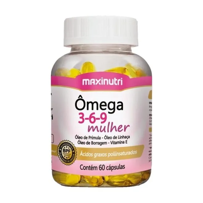 Omega 3 6-9 Mulher 60 Capsulas - MAXINUTRI