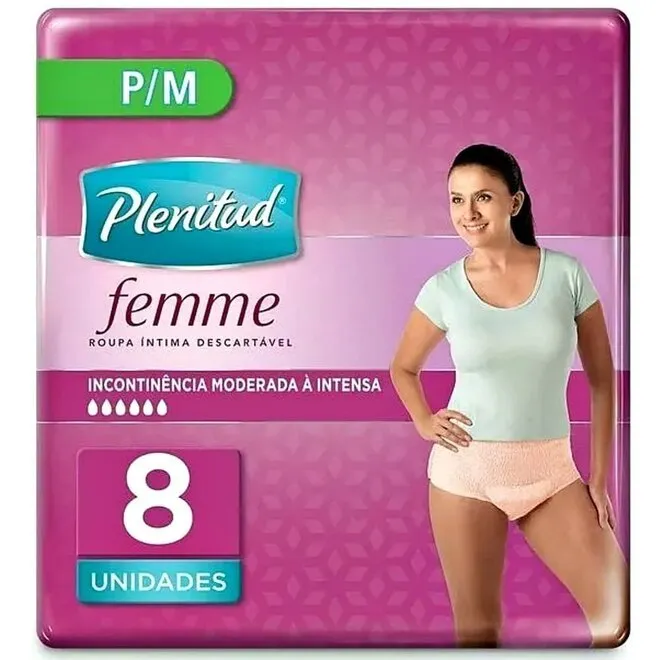 Roupa Íntima Femme Plenitud P/M 8Un