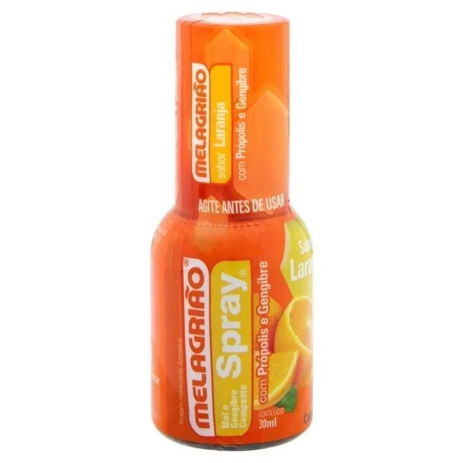 Melagrião Spray Propolis E Gengibre Laranja 30 Ml