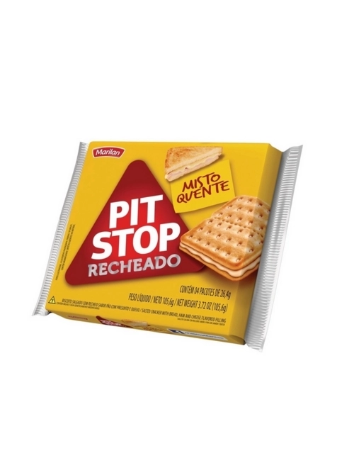 Biscoito Marilan Pit Stop Recheado Misto Quente 105,6g