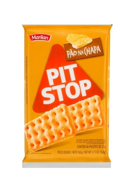 Biscoito Pit Stop Pão Na Chapa 162G