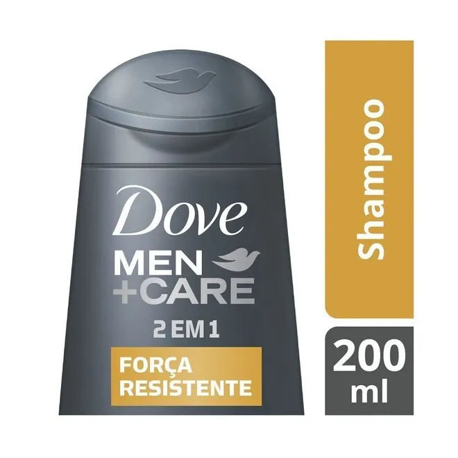 Shampoo Men+Care 2 em 1 Força Resistente 200ml - DOVE
