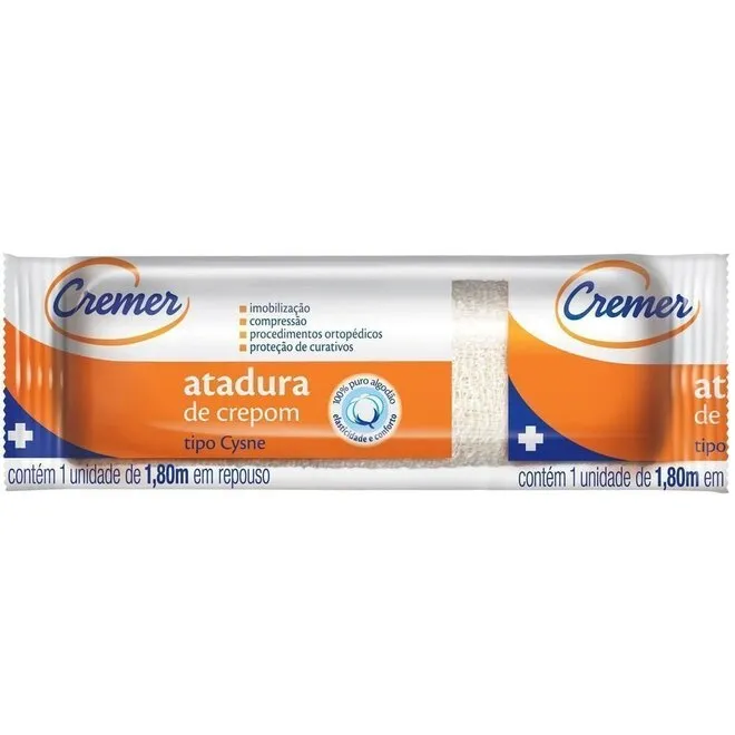 Atadura Crepom Cysne 15cmx1,80m 1 Unidade - CREMER