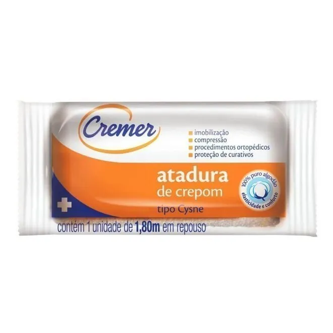 Atadura Crepom Cysne 8cmx1,80m 1 Unidade - CREMER