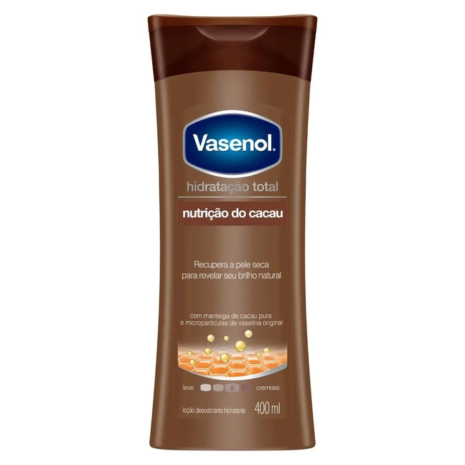 Loção Vasenol Hidratação Total Nutrição Do Cacau 200Ml
