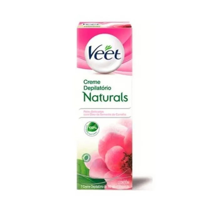 Creme Depilatório Corporal Veet Naturals Camélia - 100 ml
